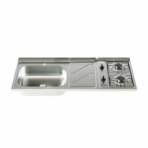Mesón Lavaplatos Fluens 120X52Cm 2 Gas Izquierdo Monocontrol