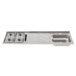 Mesón Lavaplatos Fluens 180X52Cm 4 Gas Derecho Monocontrol