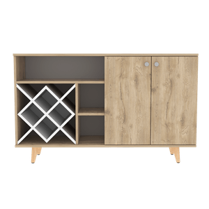 Mueble Bar Vithi RTA Macadamia + Blanco