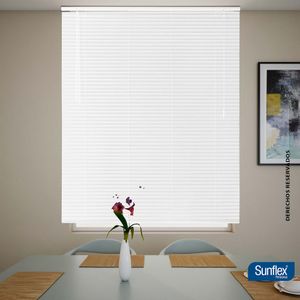 Persiana Horizontal De PVC Blanco 100X140Cm