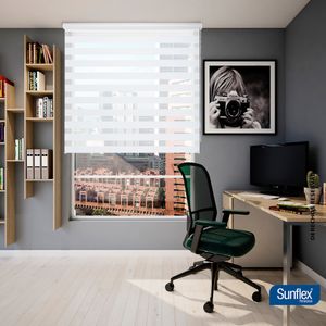 Cortina Enrollable Roller Duo 160X170 Blanco