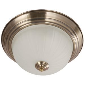 Lámpara Techo Bronce Antiguo 2L E27 60W