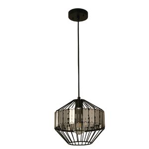 Lámpara Colgante Negro Clásica 1L E27 40W
