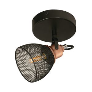 Lámpara Techo Reflec. Negro 1L E14 40W-2023