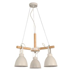 Lámpara Colgante Techo Blanco 3L E27 60W