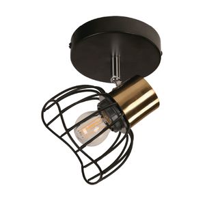 Lámpara Techo Refle Vintage Negro 1L E27 40W