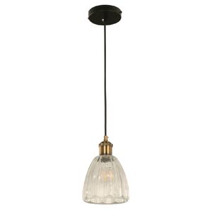 Lámpara Colgante Negro + Bronce 1L E27 60W