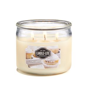 Vela 10 Oz Con Aroma Creamy Vanilla Swir