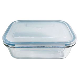 Hermético rectangular 650 ml vidrio