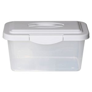 Caja organizadora 6 litros traslúcido/blanco