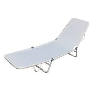 Reposera plegable blanco