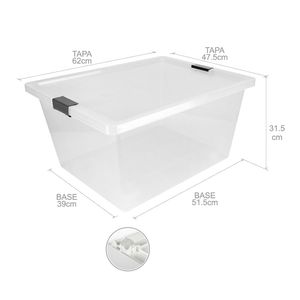 Caja organizadora broches 55 litros