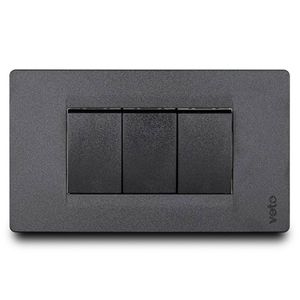 Interruptor triple black
