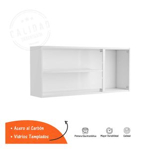 Gabinete cocina 3 puertas Evidence blanco/negro