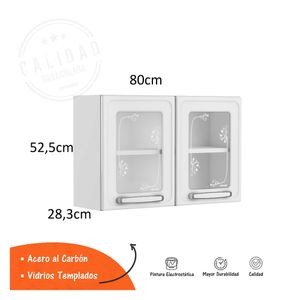 Gabinete cocina 2 puertas Evidence blanco