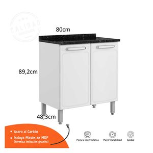 Mueble inferior cocina + mesón Evidence
