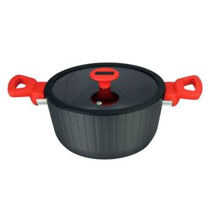 Set batería de cocina aluminio/rojo