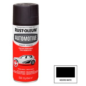 Pintura Aerosol Plástica Removible Negro 312 gr