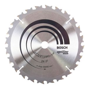 Disco de sierra circular Optiline Wood  24 dientes 184x15.8 mm Bosch