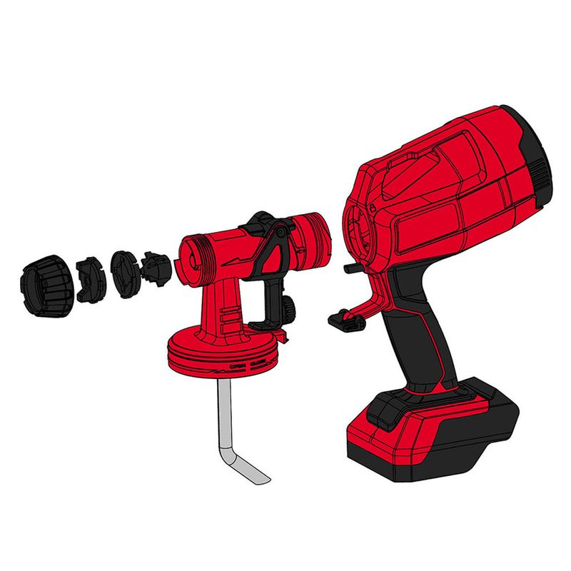 Pistola para pintar 500w 1 litro de capacidad Einhell