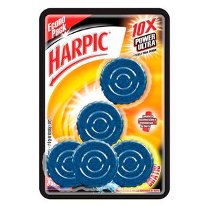Harpic desinfectante para inodoros pastillas azules x 5 und