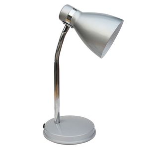 Lampara Escritorio 1L Lince E27 Silver