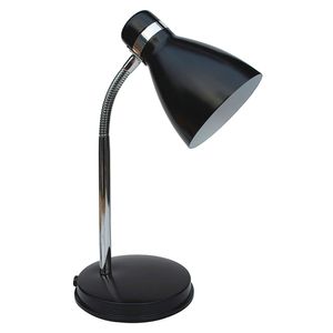 Lampara Escritorio 1L Lince E27 Negro
