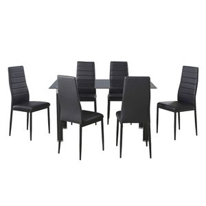 Comedor 6 Sillas140x80x75 Vidrio 2.0