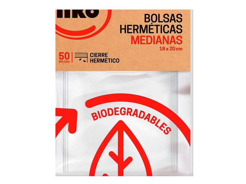 Bolsa hermetica biosmart 18X20cm X 50und ilko