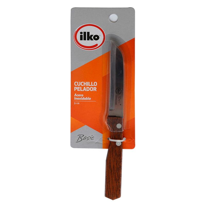 CUCHILLO PELADOR 9 CM ACERO INOXIDABLE CHROMA ILKO