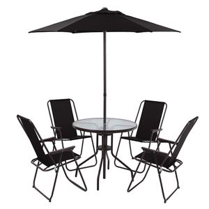 Set Comedor Caño Text más Sombrilla Tokio 4 Personas