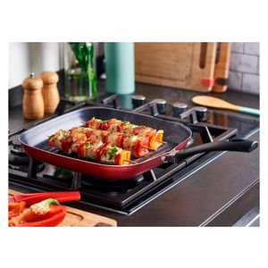 Plancha 28 cm Antiadherente Just Cook rojo