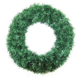 Corona navideña 45 cm verde