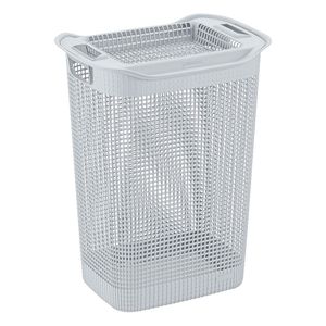 Cesto plástico ropa tapa gris