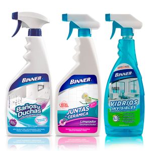Kit antihongos baños + juntas + vidrios 700 ml