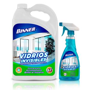 Limpia vidrios 1 galón 3 en 1 + atomizador 500 ml