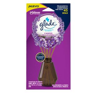 Aromatizador varitas campos de lavanda x100ml Glade