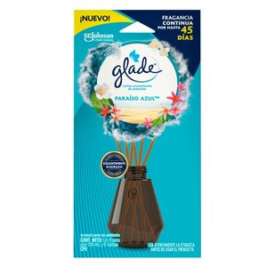 Aromatizador varitas paraíso azul x100ml Glade