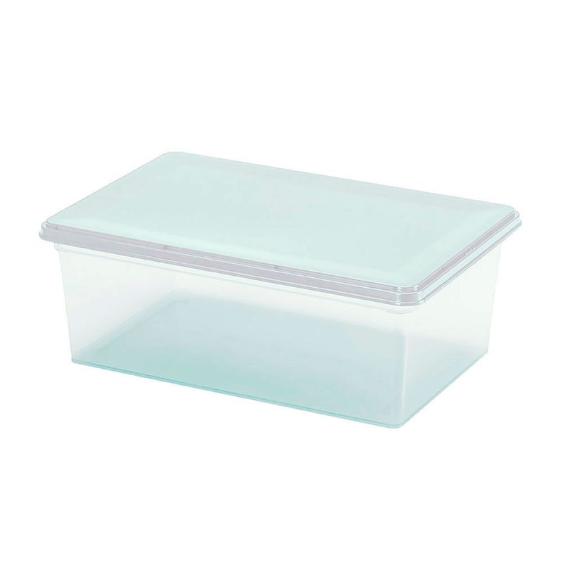 Caja Organizadora Con Broche 20lt Natural-Gris Estra