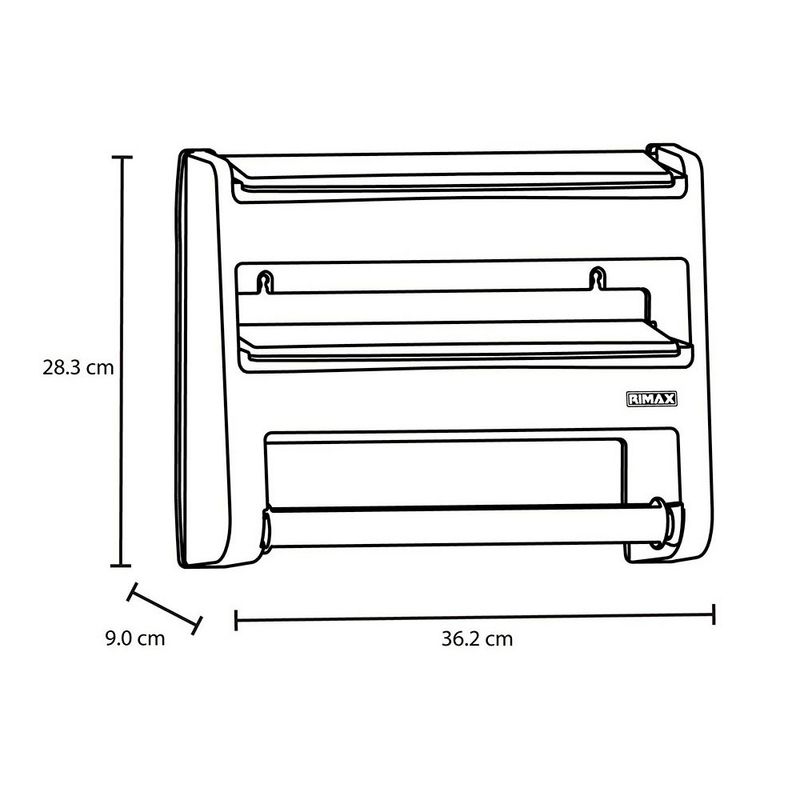 Porta rollo para papel de cocina 3 servicios Rimax