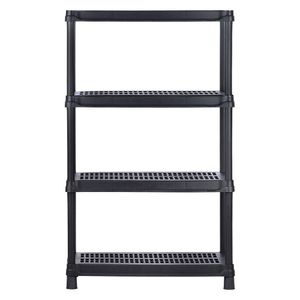 Estantería Ventilada 4 Niveles Negra 91x45x144Cm