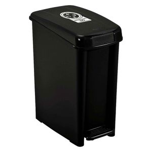 Basurero Pedal 10L Negro Rimax