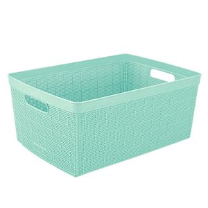 Canasta Fique 30L Menta