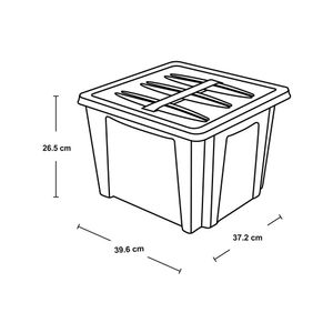 Caja Almacenadora De 30 Lt Natural Rimax