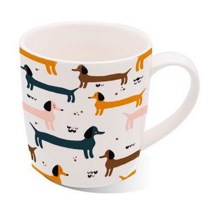 Mug Porcelana 13 Oz Salchi-Dogs. Marca Espiral