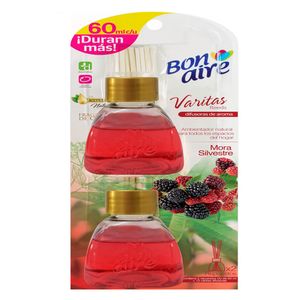 Ambientador varitas 60 ml mora silvestre 2 unidades