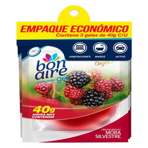 Ambientador gel 40 g mora silvestre 3 unidades