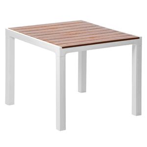 Mesa cuadrada Madeira caramelo