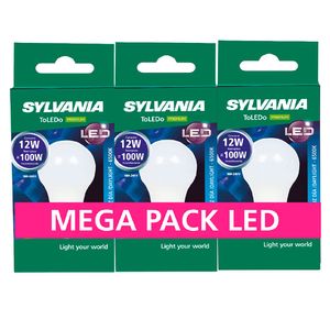 Bombillo Led 12W 6500K Luz Fria Pack x 3 Sylvania