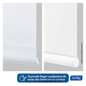 Cortina enrollable blackout 220x230cm blanco Sunflex